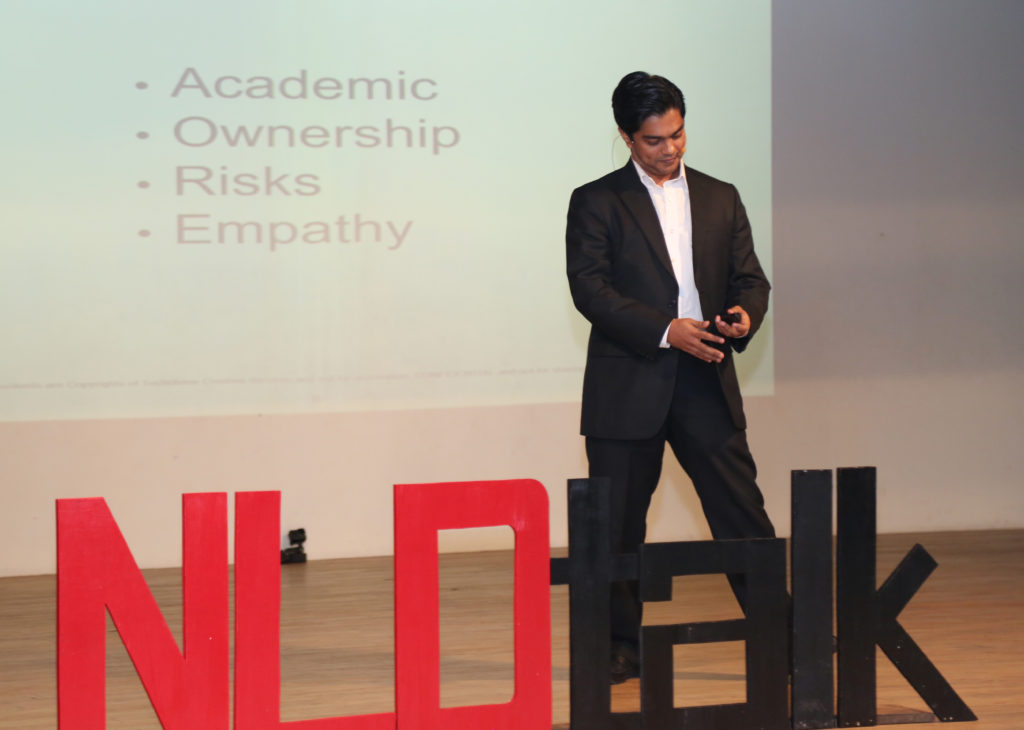 Speaker Ananth V NLD Talk #NLDTalk Careers Students MBA Inspire Motivate Entrepreneur