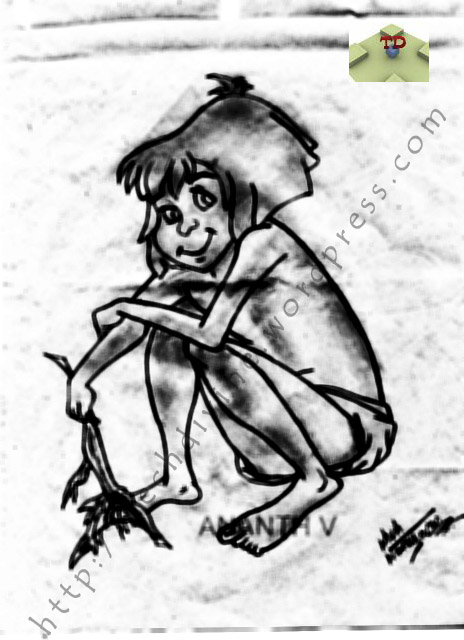 jungle book disney sketch mowgli