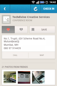 Techdivine profile page on Foursquare