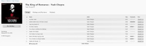 Yash Chopra album on iTunes