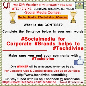 win flipkart voucher social media techdivine contest