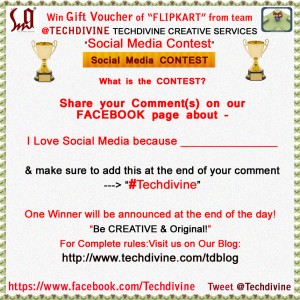 Flipkart Techdivine contest social media on facebook