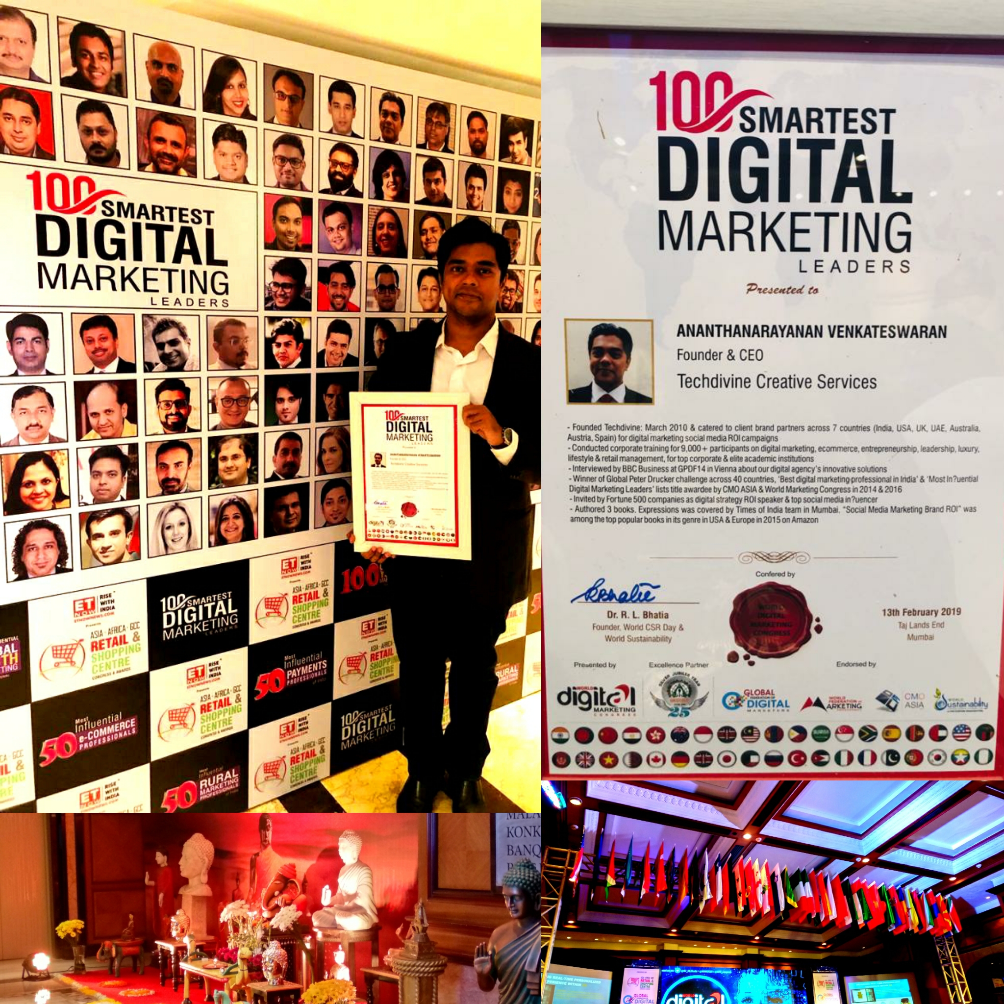 CMO ASIA World Marketing Congress Digital Marketer Trainer Ananth V WInner smartest leaders