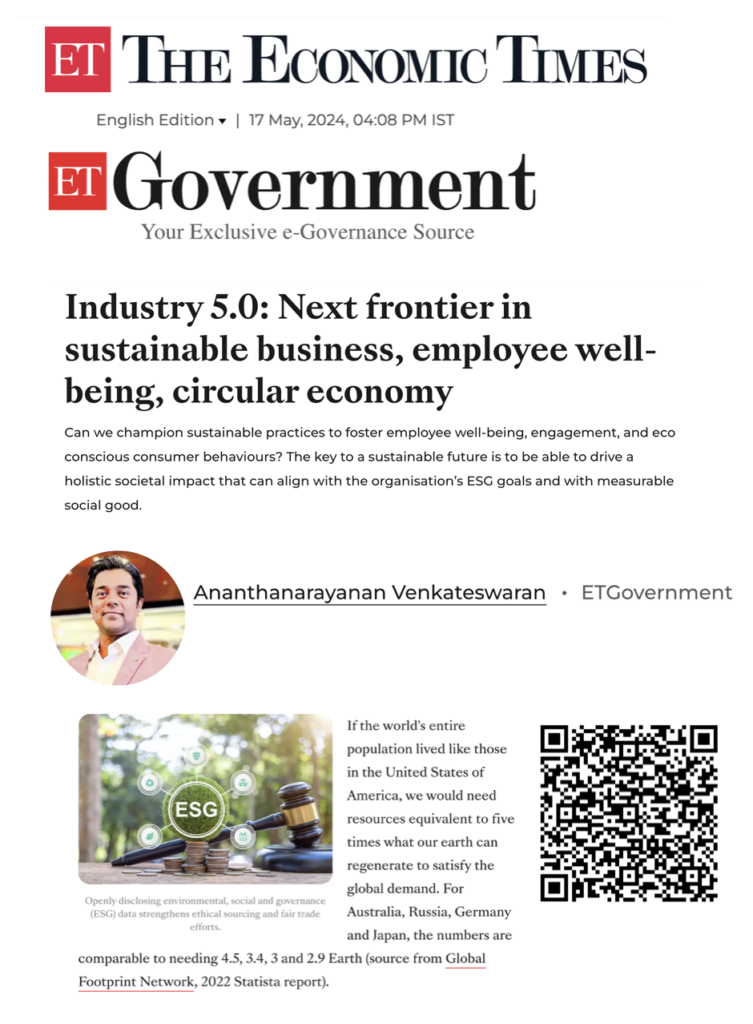 sustainability circular economy green marketing sustainable business ananthanarayanan v