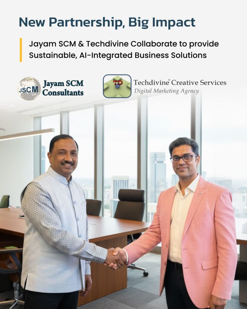 Supply Chain Solutions Sustainable Businesses Corporate Training AI marketing digital strategy transformation JAYAM Techdivine